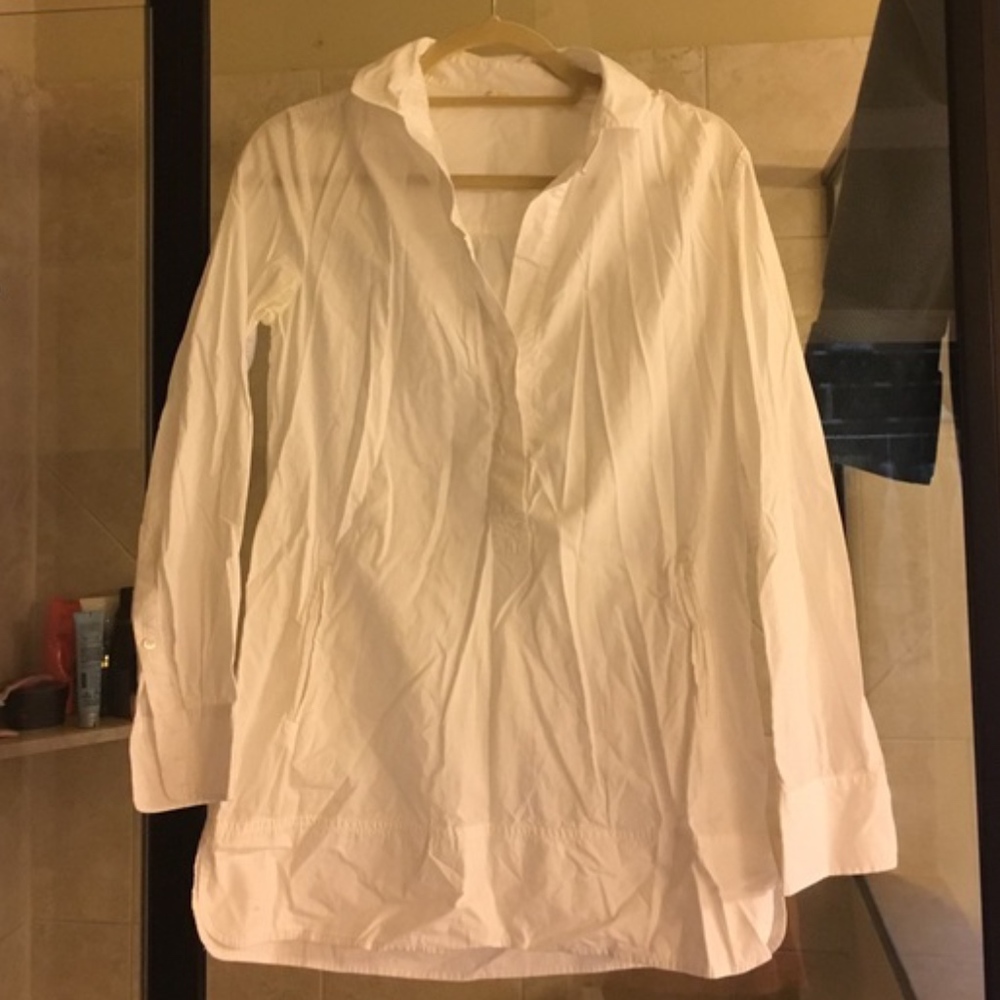 J. Crew White Coverup Tunic